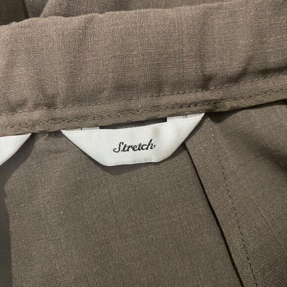 Talbots Classic Fit Stretch Trousers Dress Pants Women Size 12W Wool Blend Brown - Picture 6 of 13